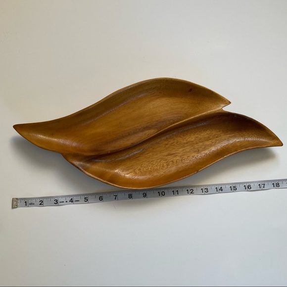 70s vintage wood catch all monkey dish - Picture 5 of 6